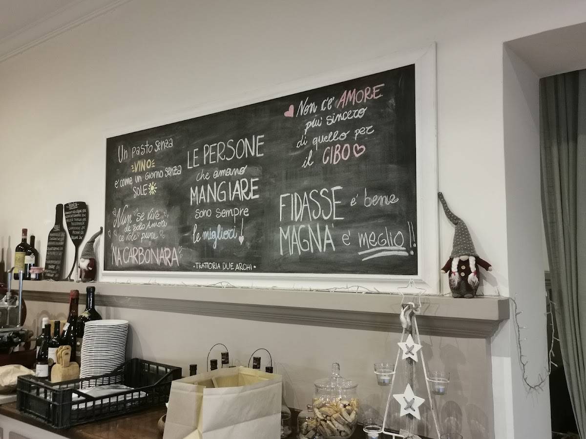 Menu de Trattoria Due Archi