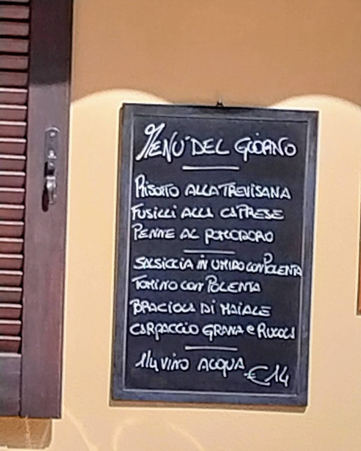 Menu di Trattoria Noè 