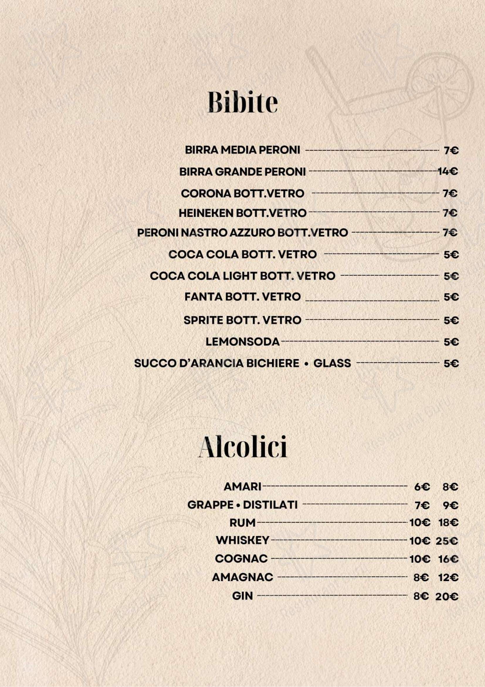 Trattoria Rialto Novo in Venezia - Menu bar