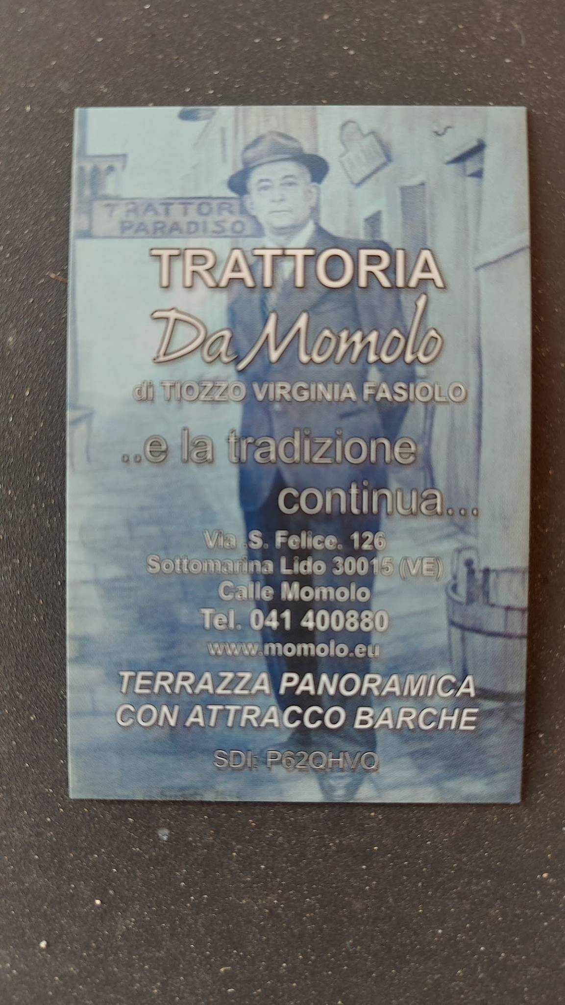Menu di Trattoria da Momolo 
