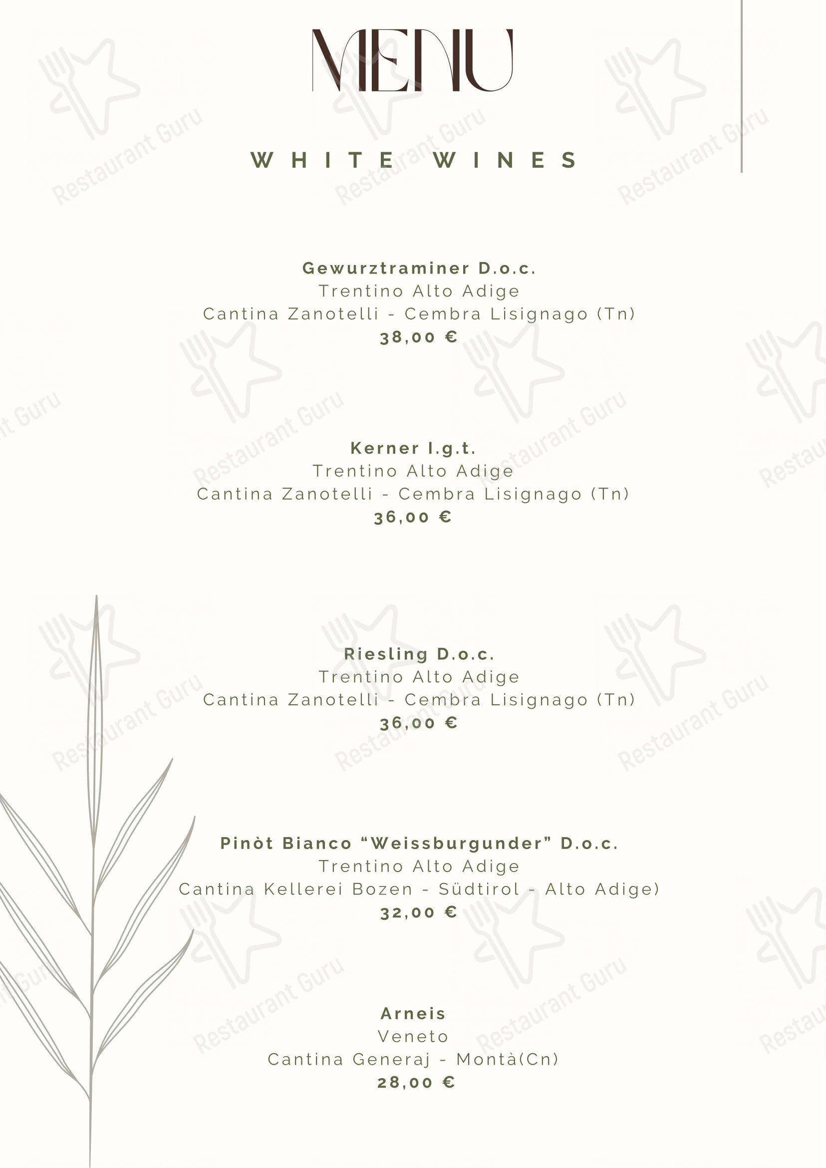 Menu di Tre Nodi Ristorante & Beach Bar - Menu bar