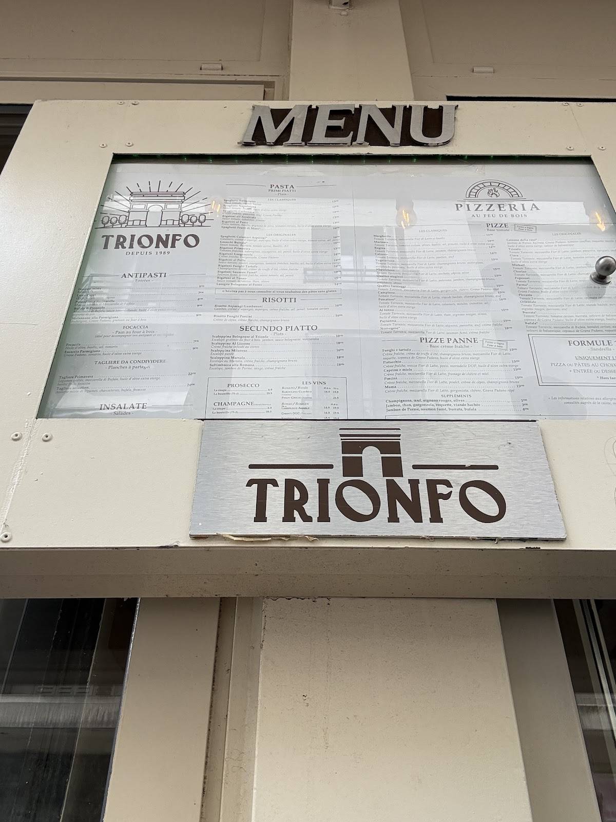 Menu de Trionfo