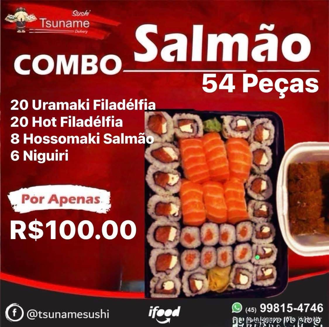Tsuname Sushi Delivery cardápio