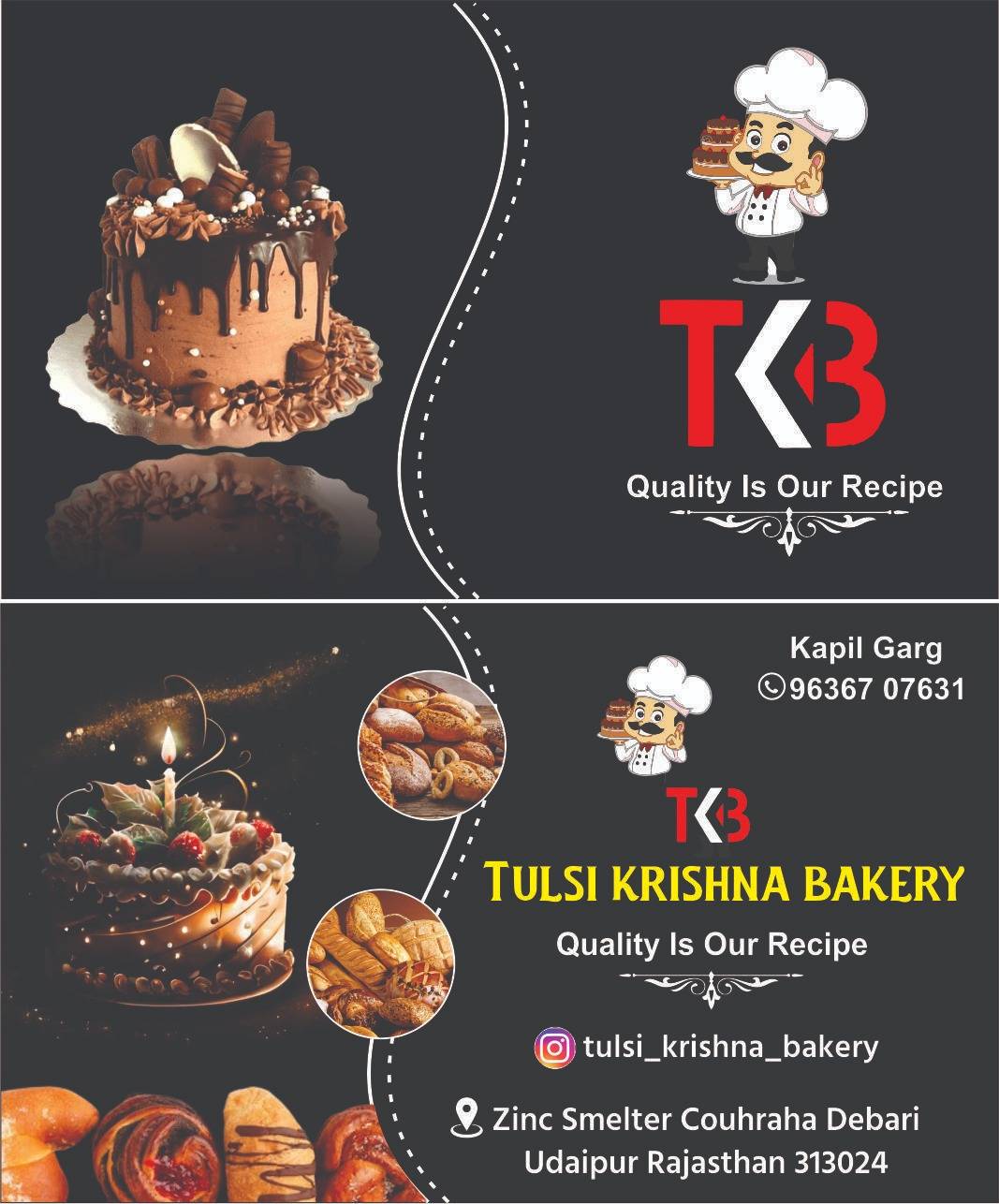 Tulsi Krishna Bakery menu