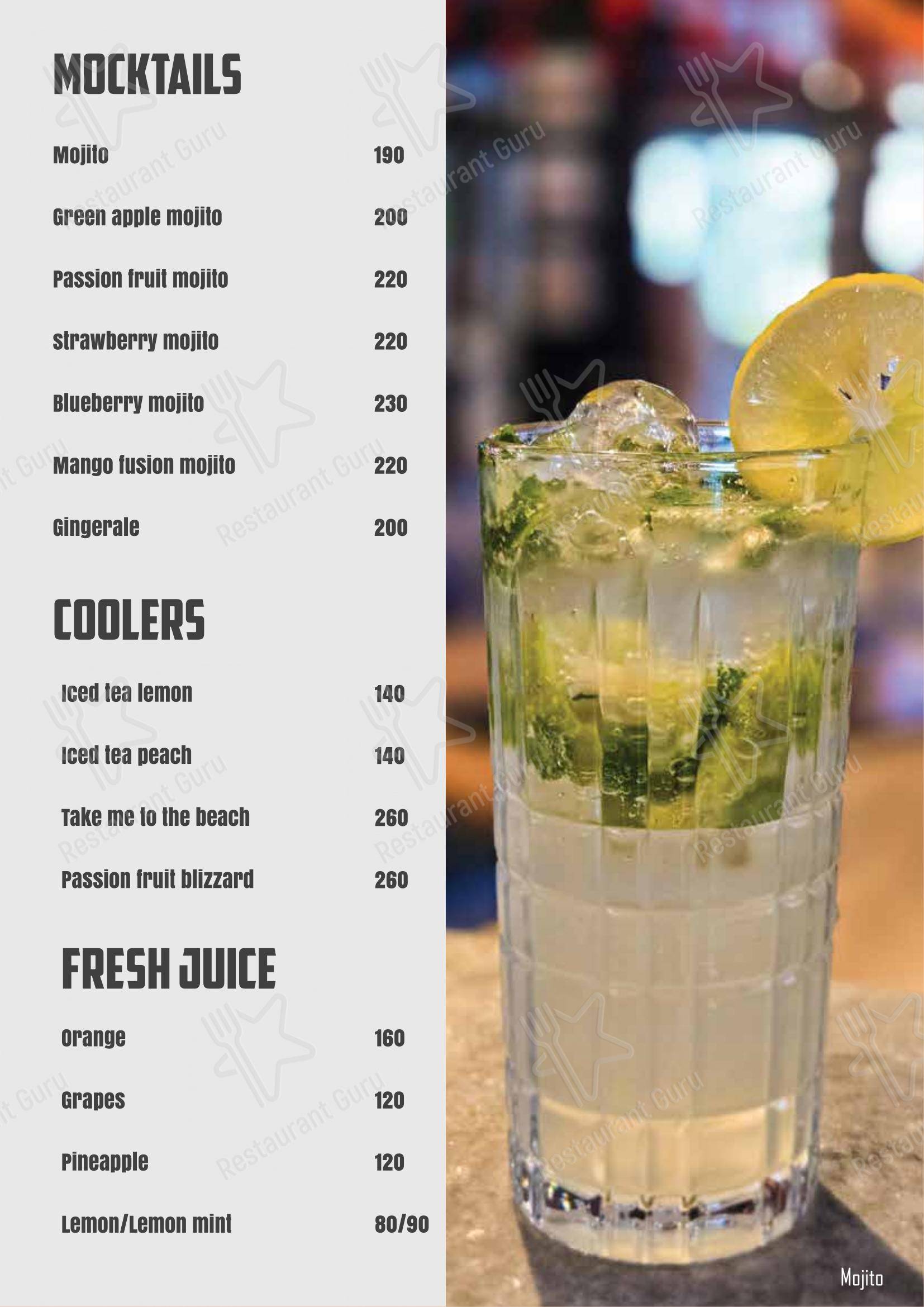 Turf Cafe in Thiruvananthapuram - Menu