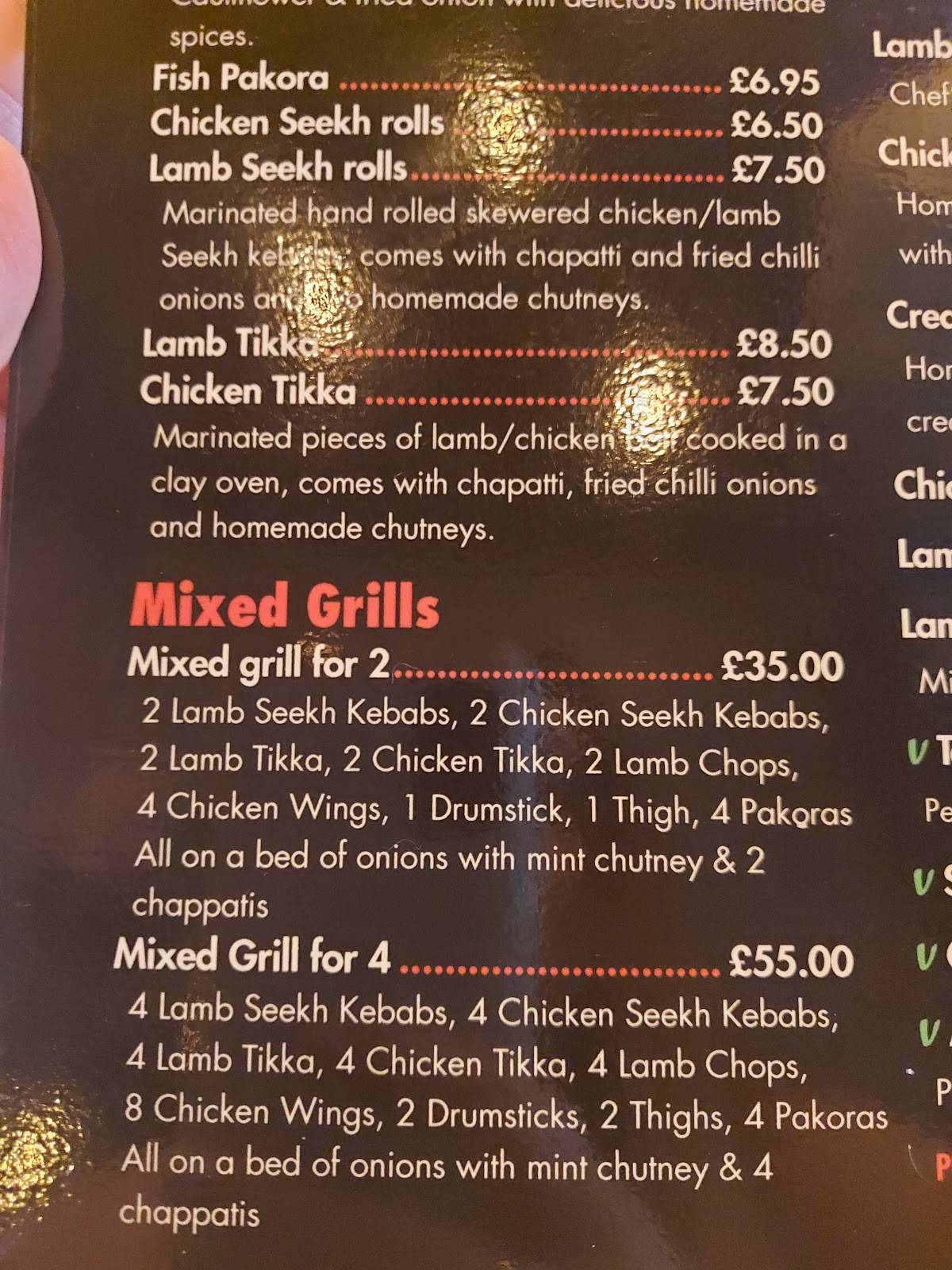 Menu at Twisted Indian street food blackpool restaurant, Blackpool, 15
