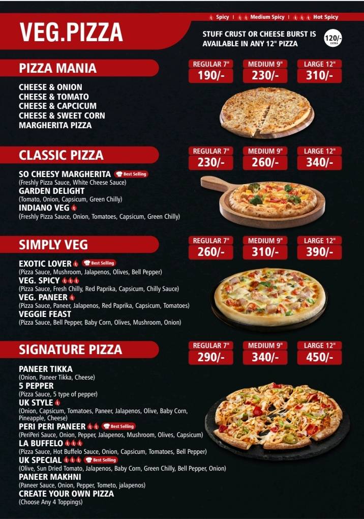 UK Cafe & Desserts menu