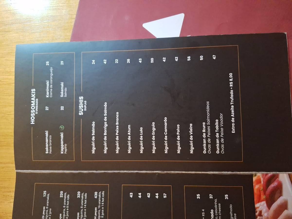 Moa Gastronomia cardápio