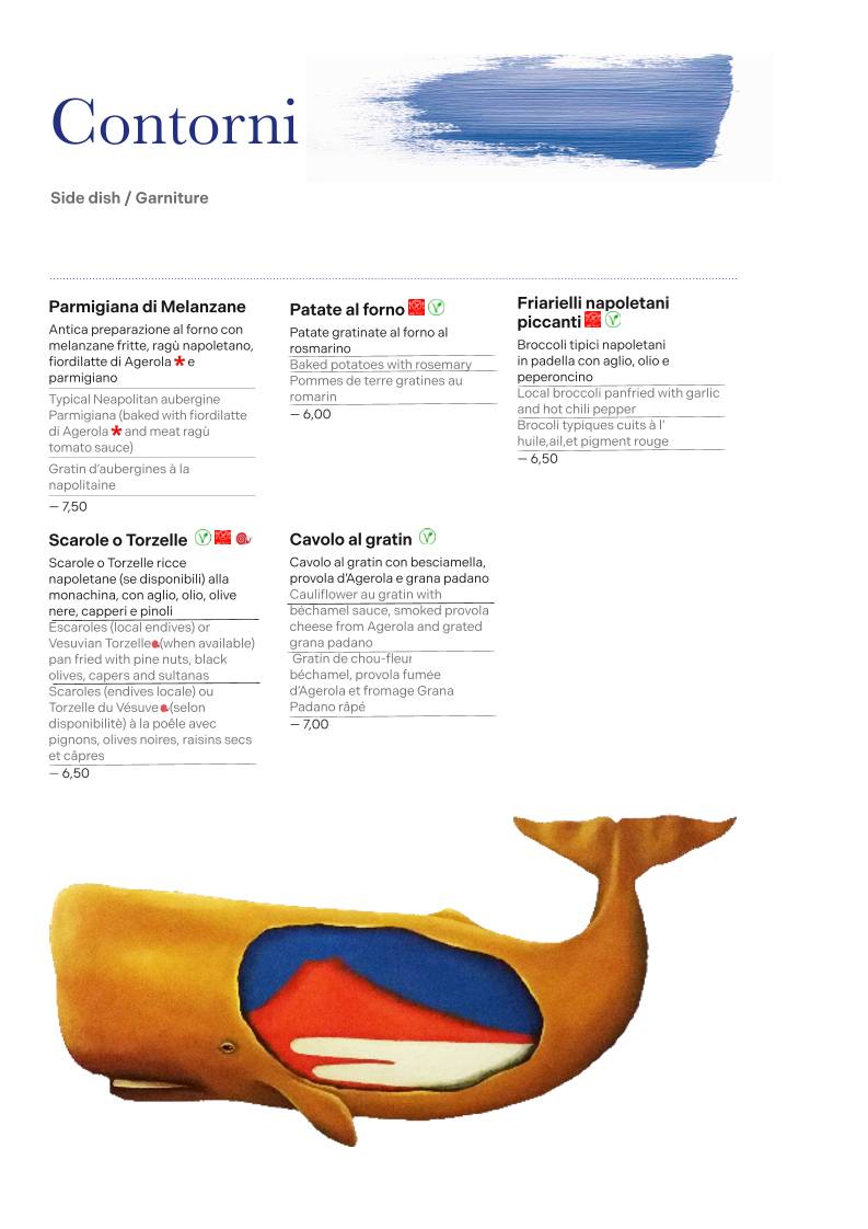 Menu de Umberto