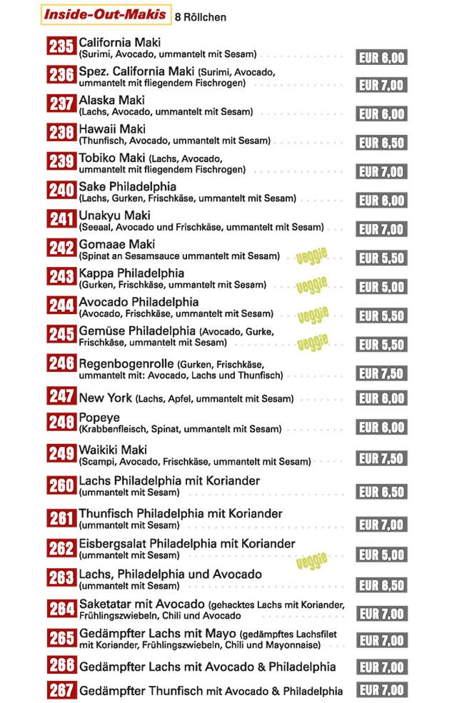 Menu de Umeshu Sushibar & Takeaway