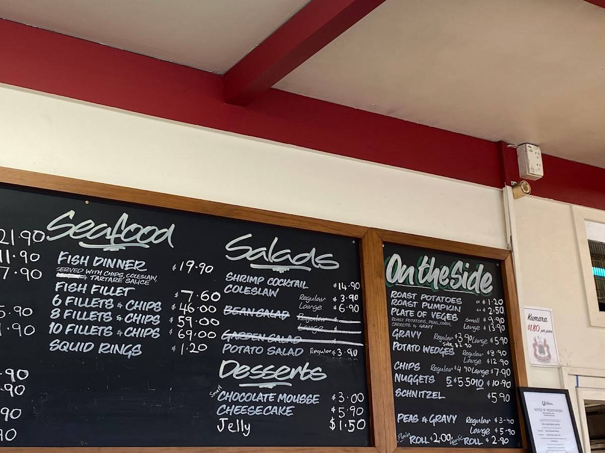 Menu at Gerry’s Charcoal Chicken restaurant, Upper Hutt