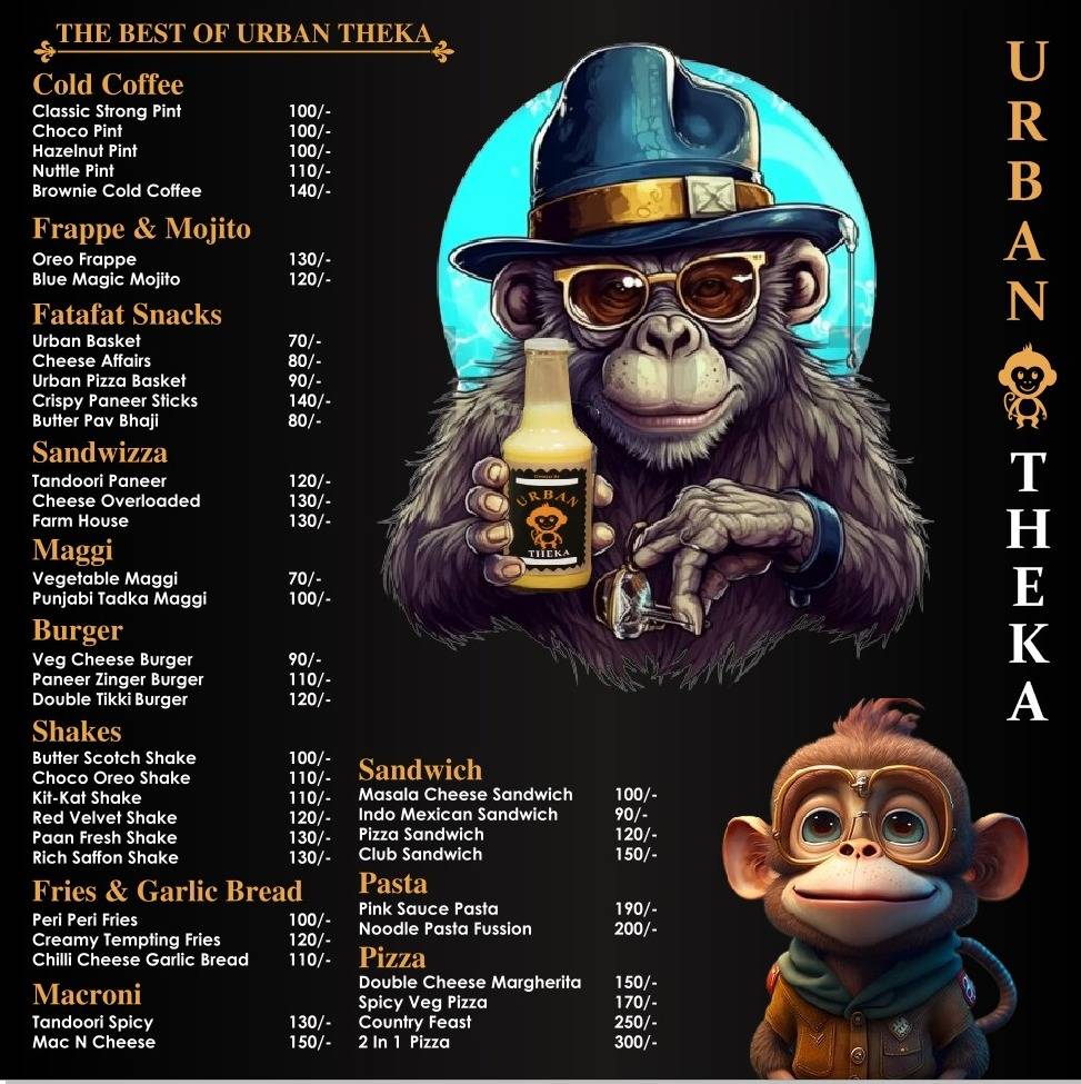 Urban Theka menu