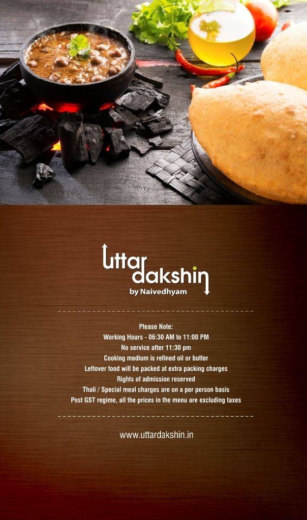 Uttar Dakshin by Naivedhyam menu