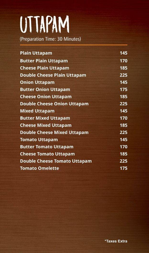 Uttar Dakshin by Naivedhyam menu