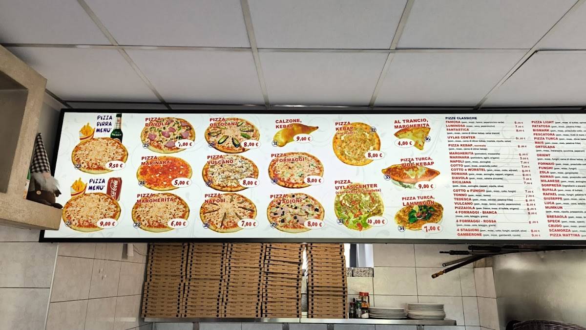 Menu di Uylas Kebap Center Turkish Kebap-Pizza 