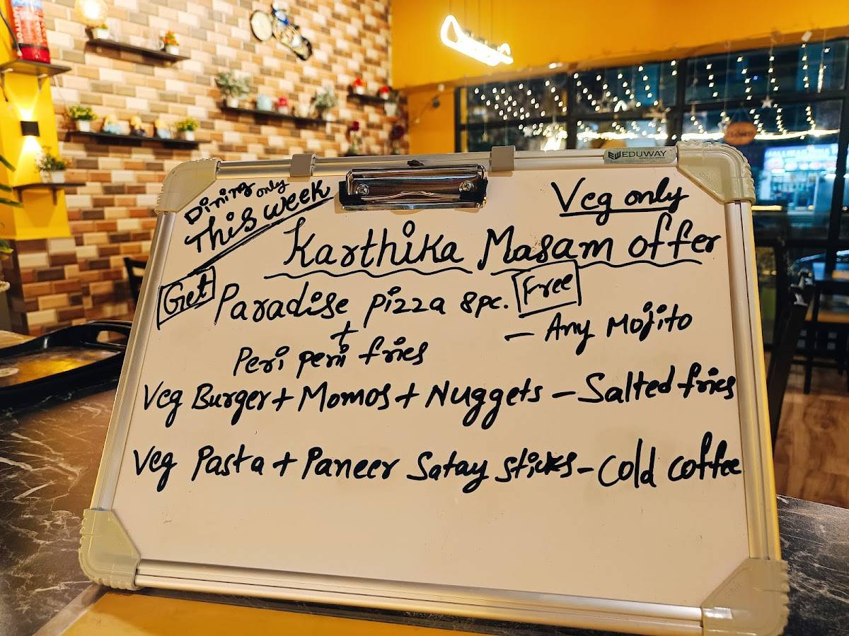VIP Cafe menu