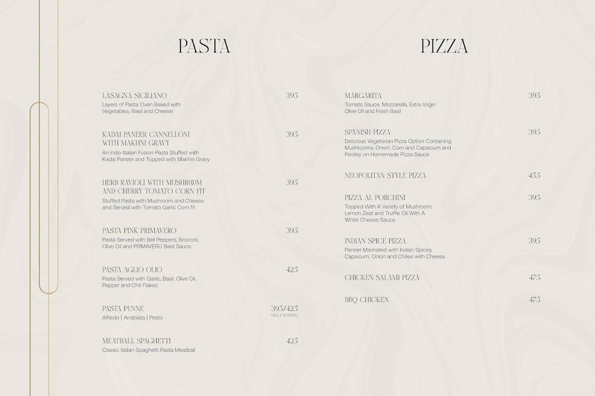 VUÉ - Coffee & Cocktail Bar menu