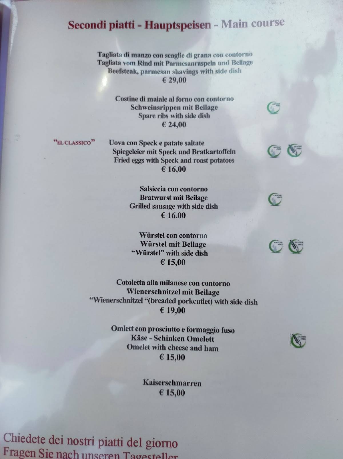 Menu di Annatal Restaurant 