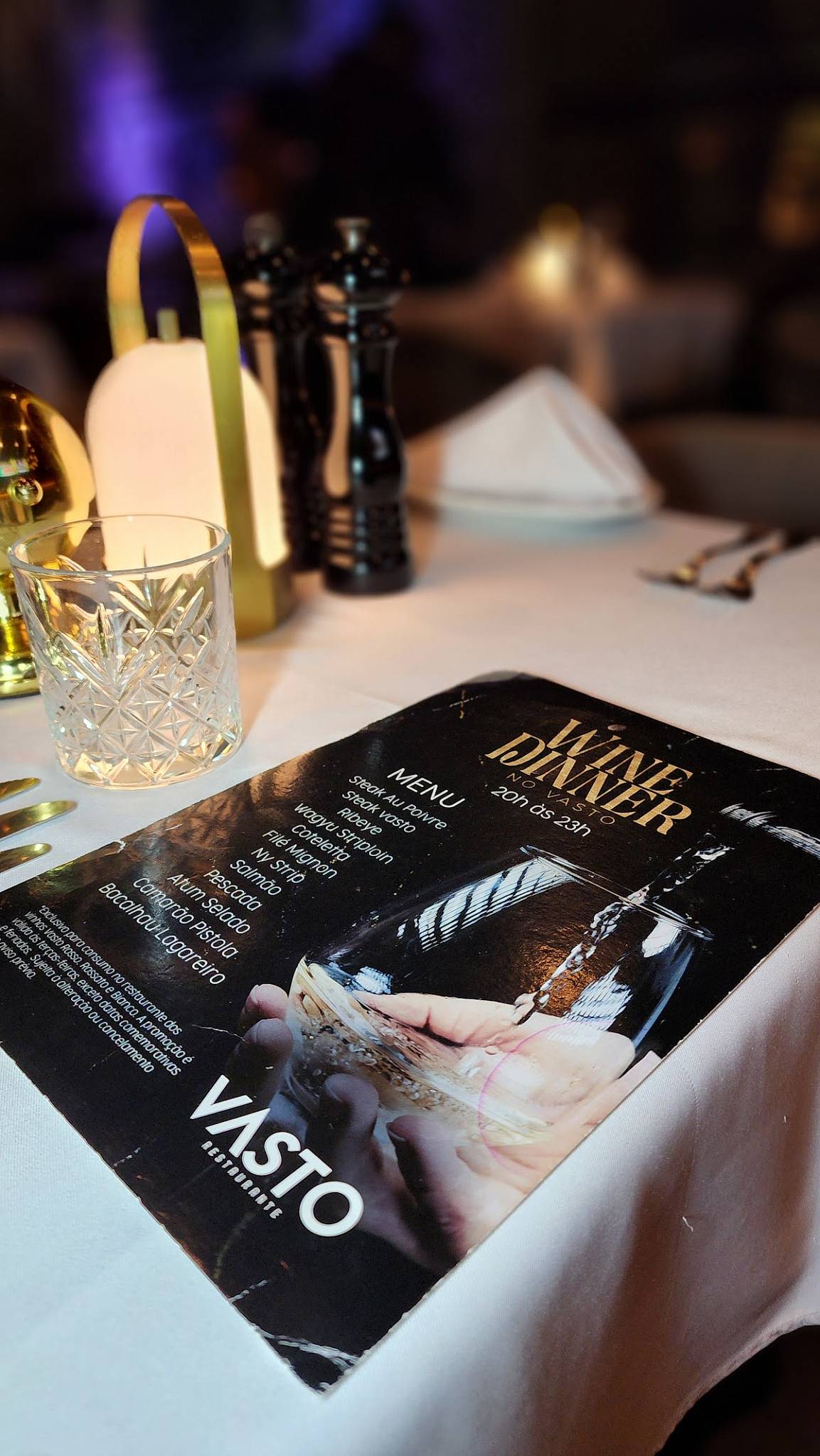 Vasto Recife cardápio