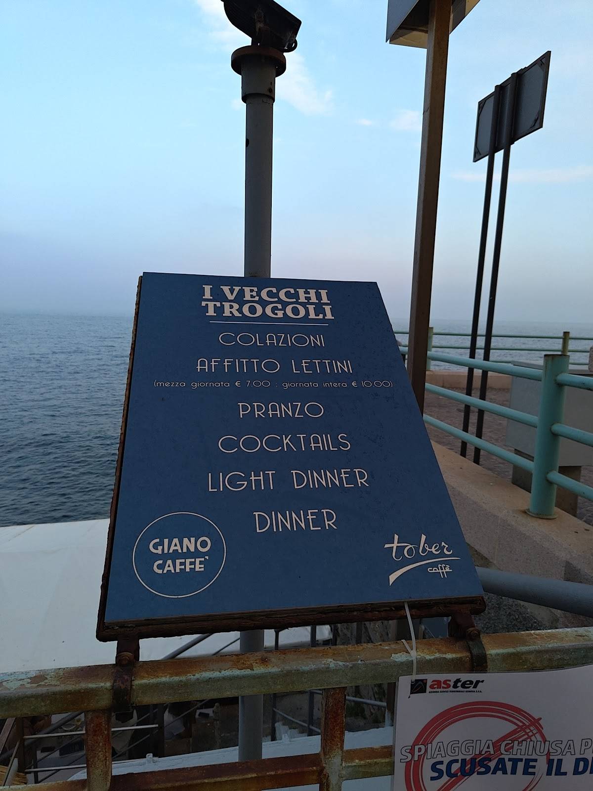Menu di Vecchi Trogoli 