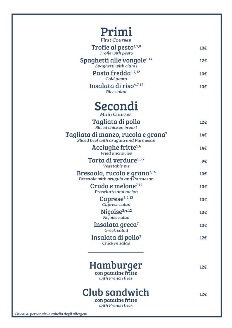 Menu di Vecchi Trogoli 