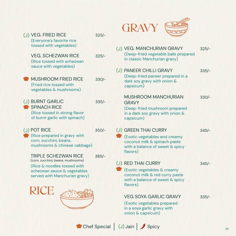 Veg & Co. menu