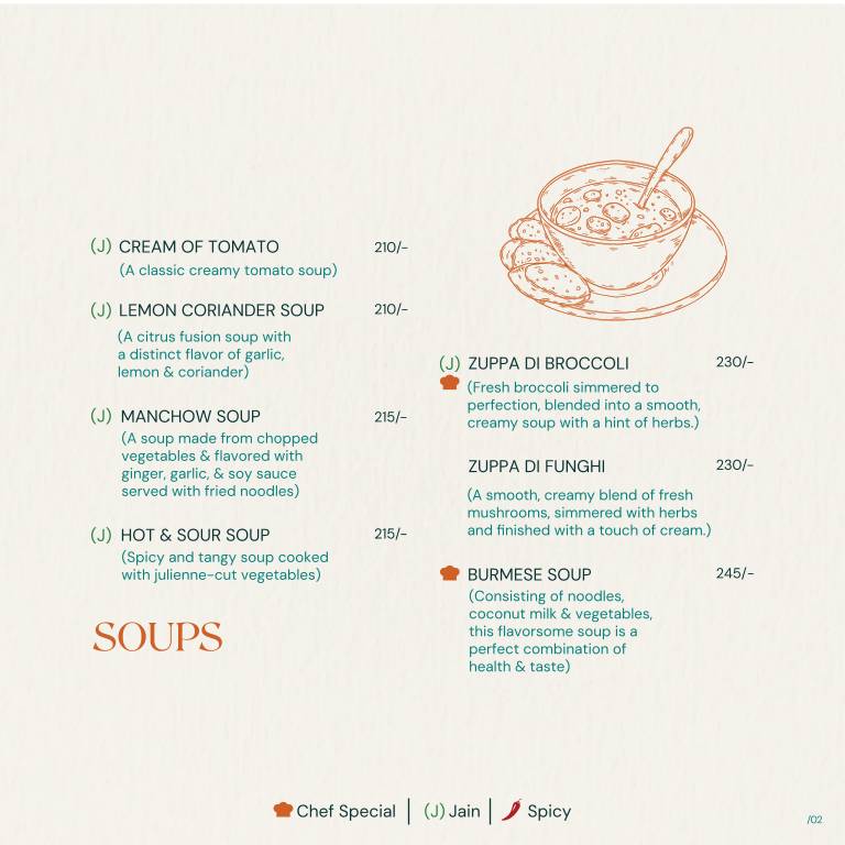 Veg & Co. menu