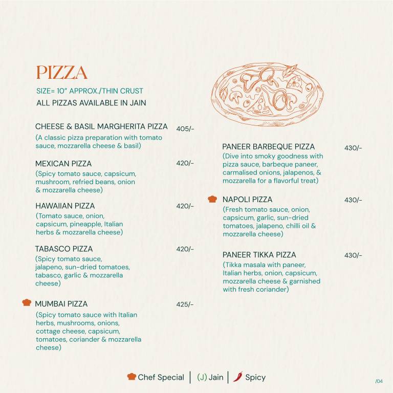Veg & Co. menu