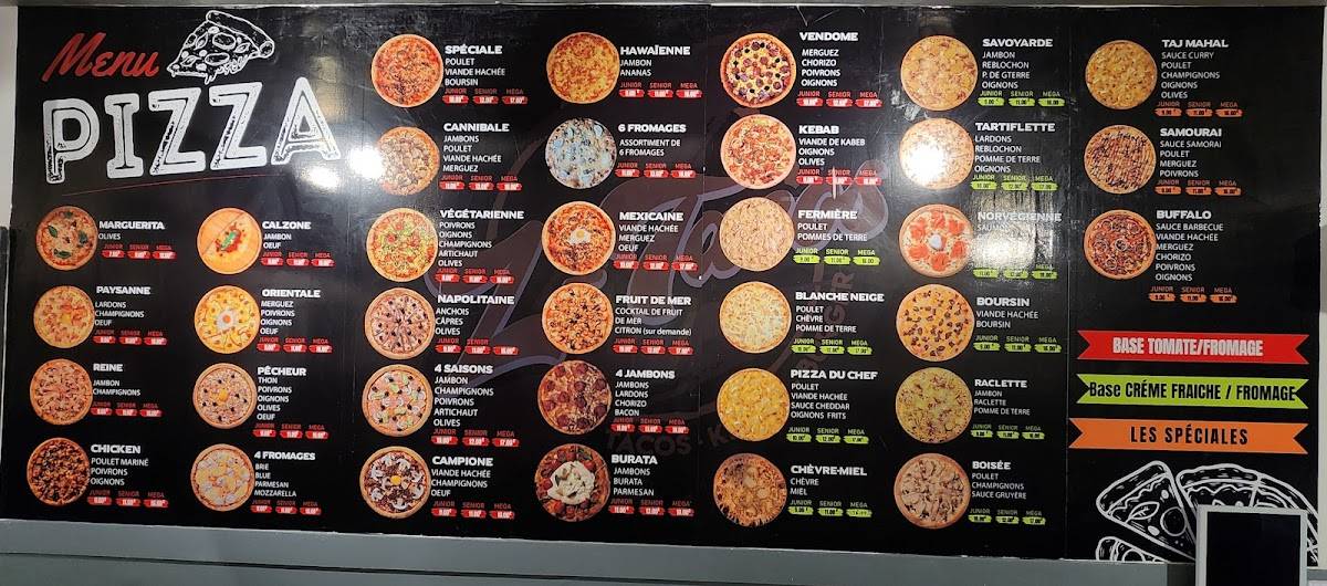 Menu de Z TACOS