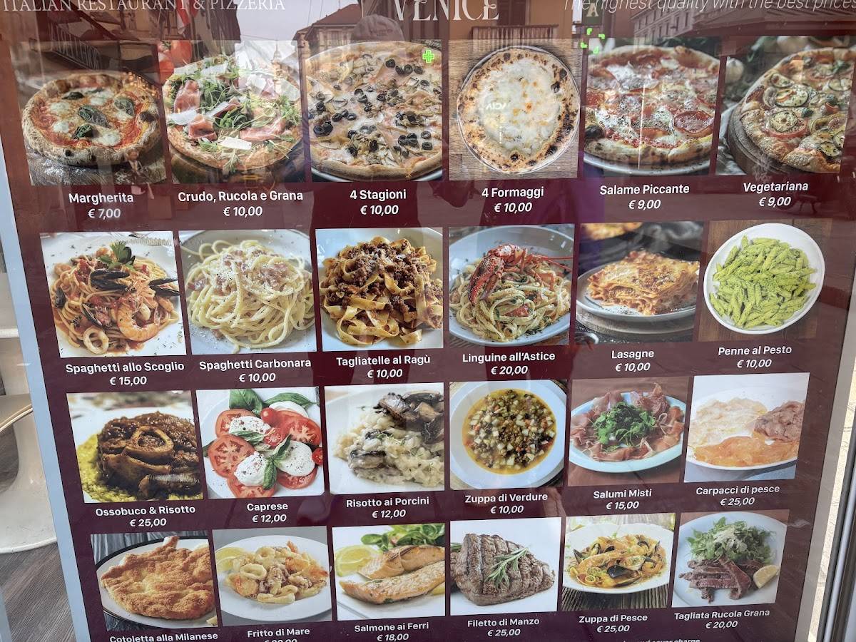 Menu di Venice Ristorante Pizzeria 