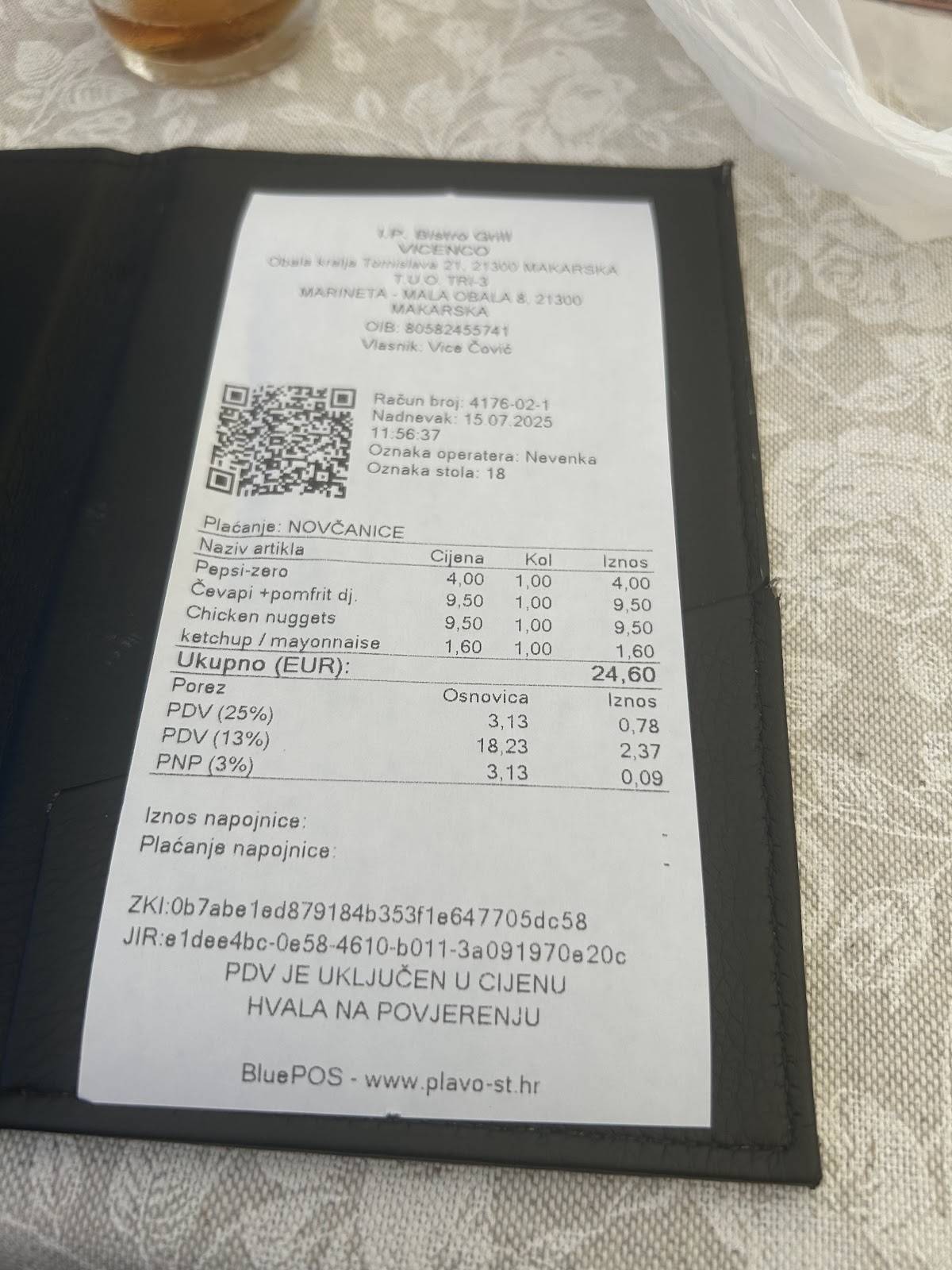 Menu di Vicenco Grill Bar 