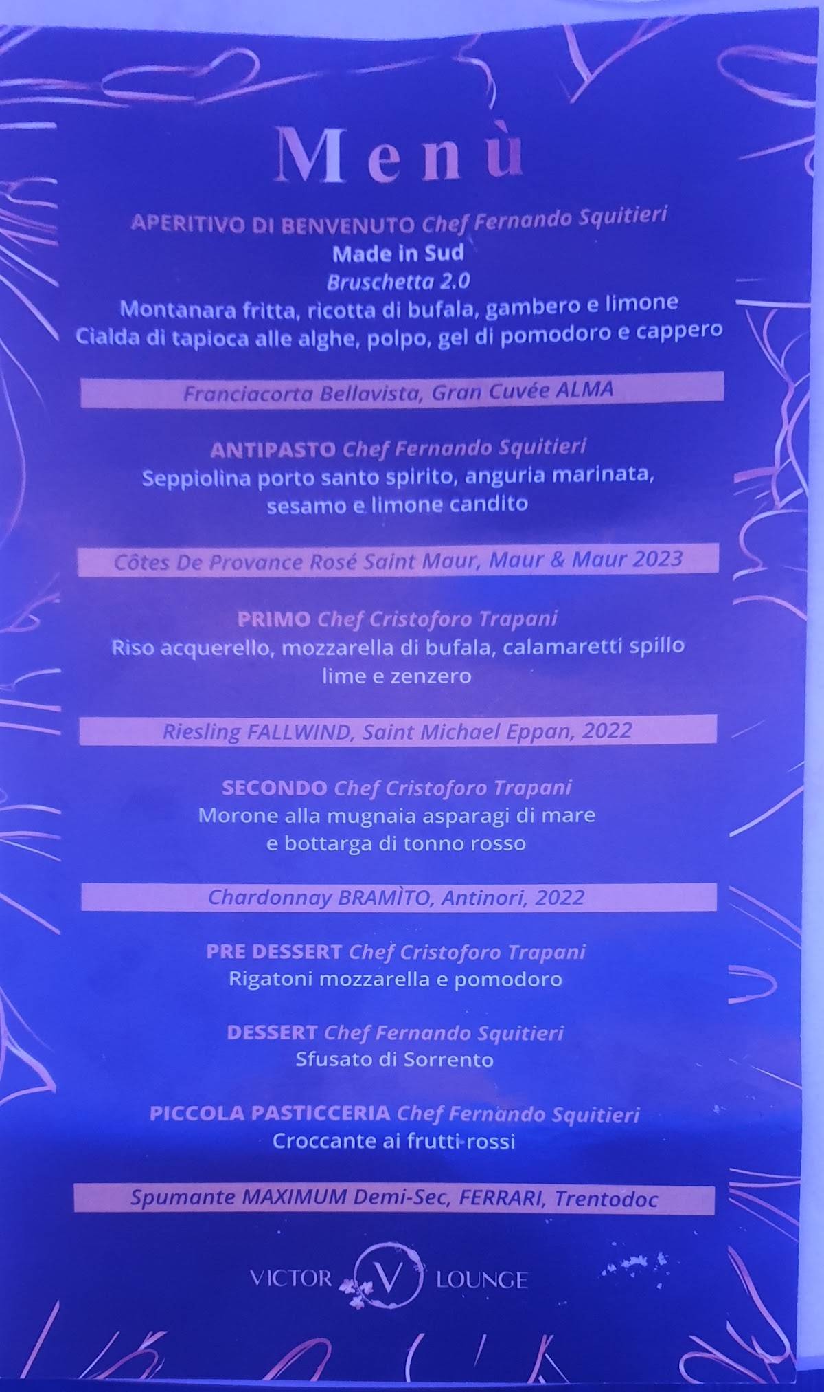 Menu di Victor Lab 