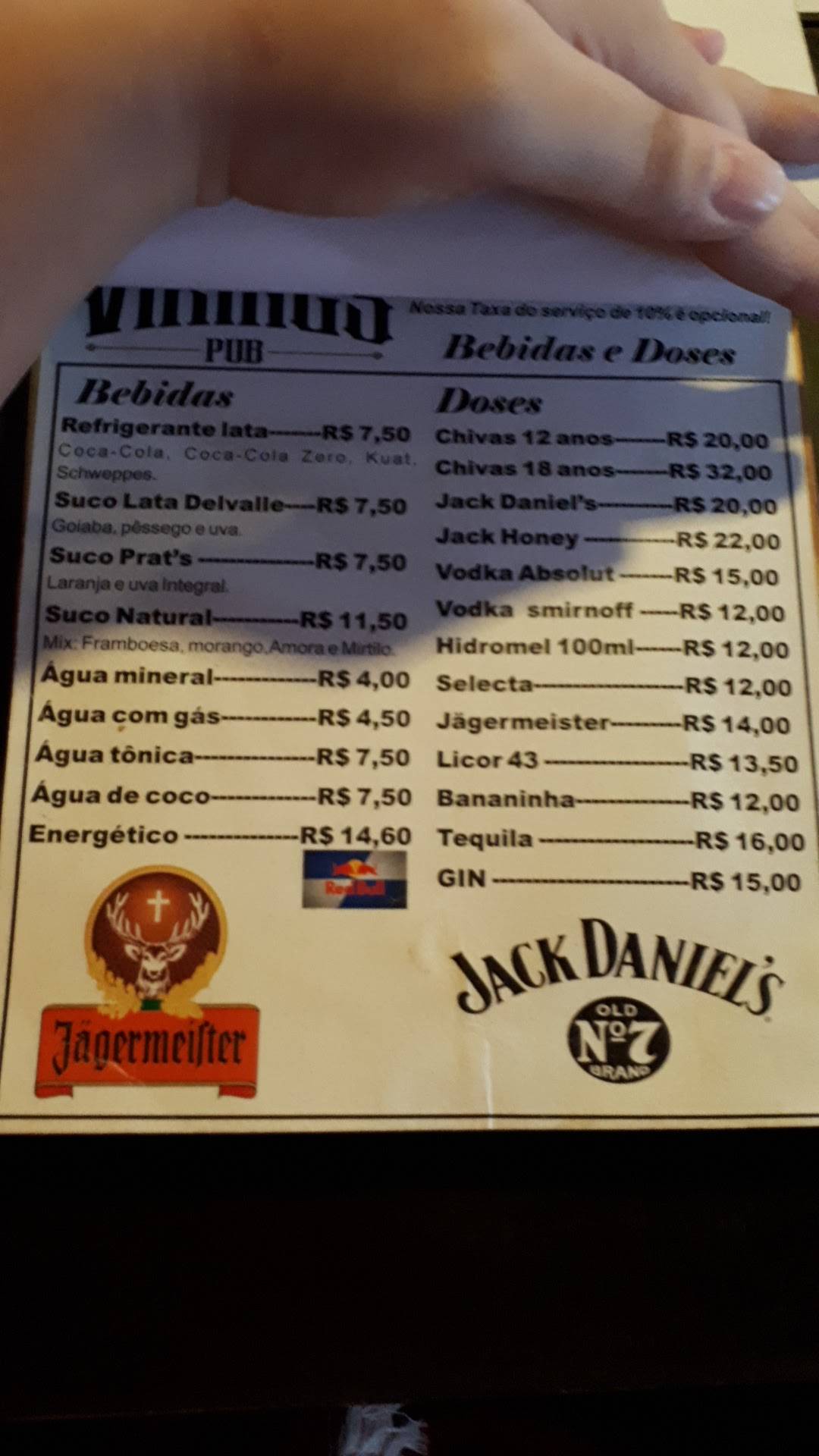 Vikings Pub cardápio