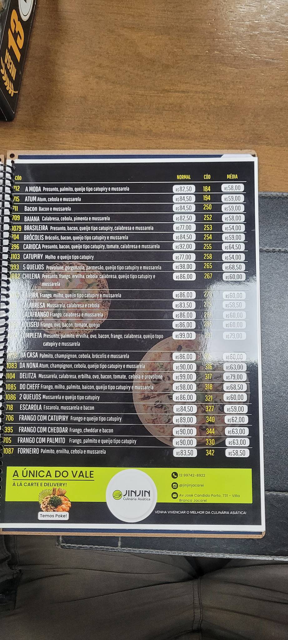 Padaria Villa Branca cardápio