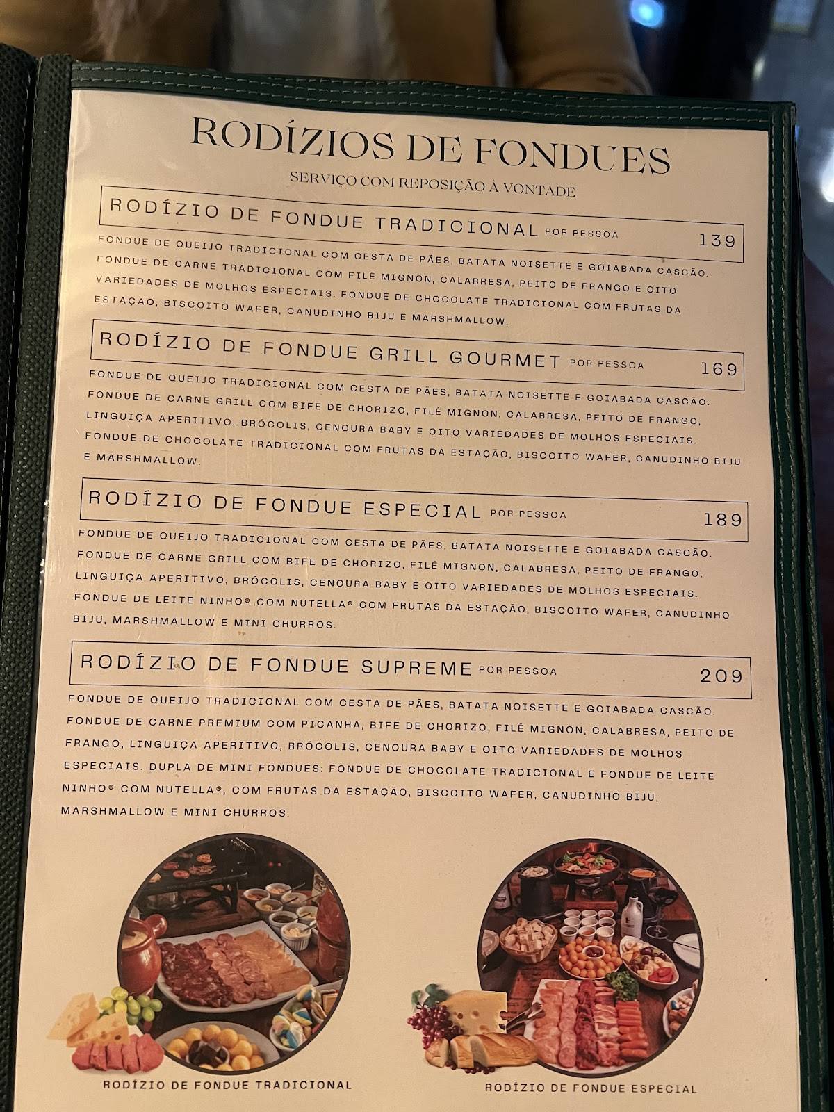 Villa Gourmet cardápio