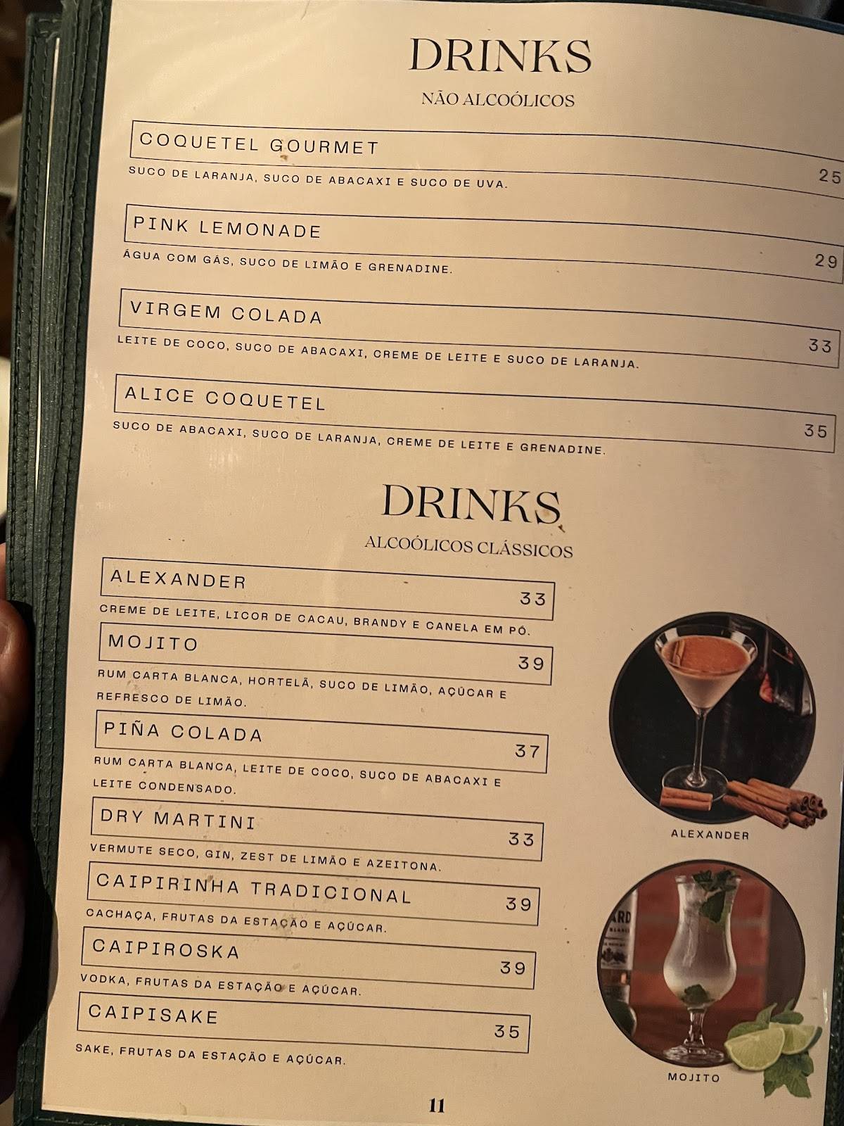 Villa Gourmet cardápio