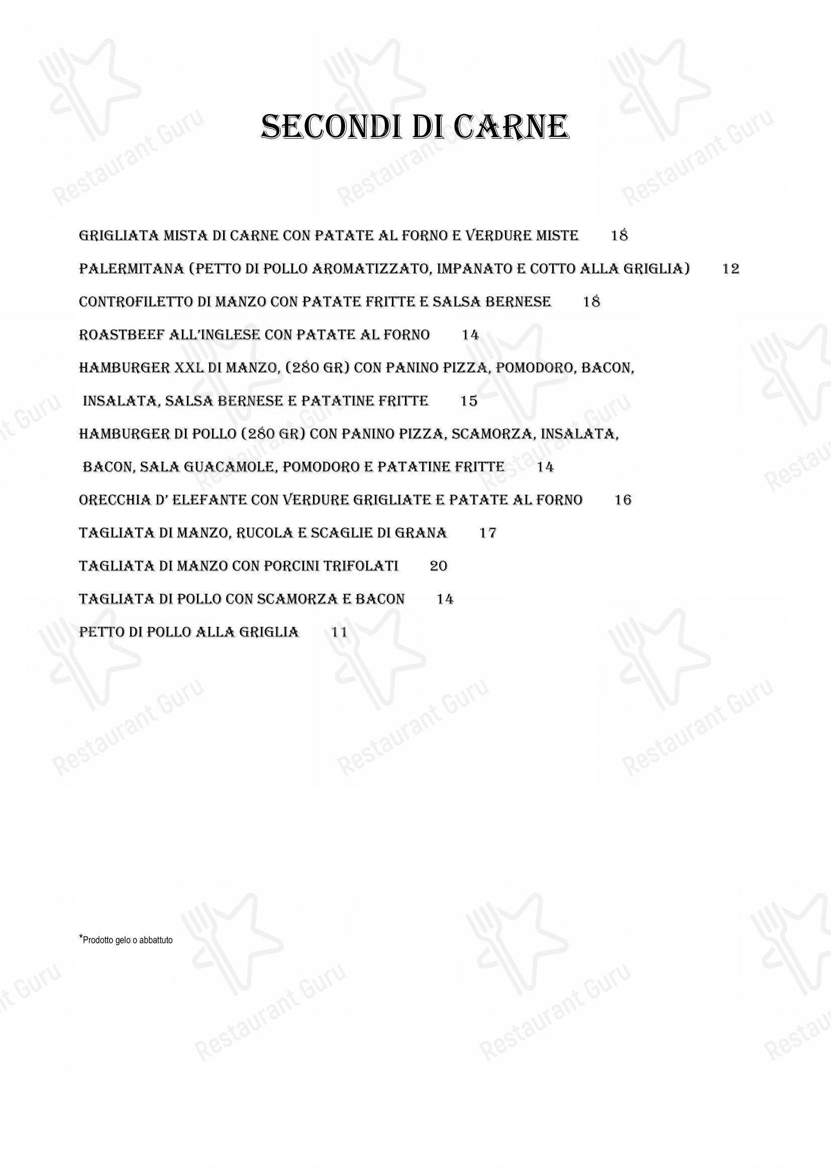 Menu per Tradizione Italiana in Assago