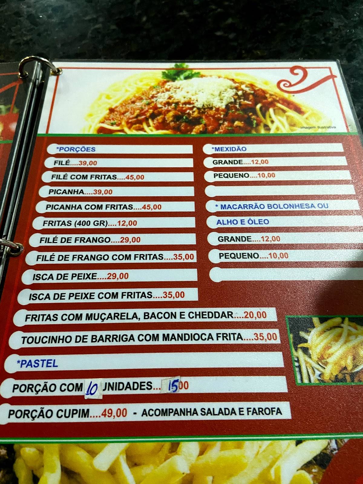 Vintage Restaurante cardápio