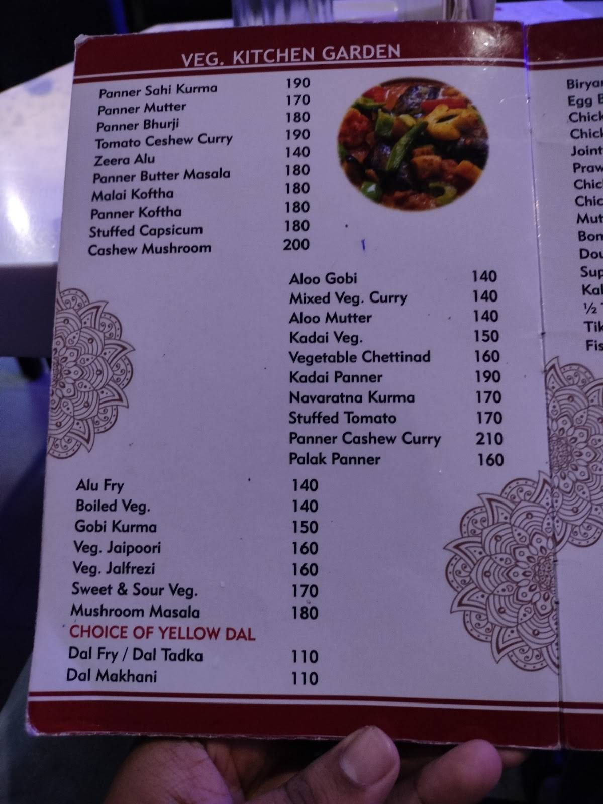 Bombay Restaurant menu