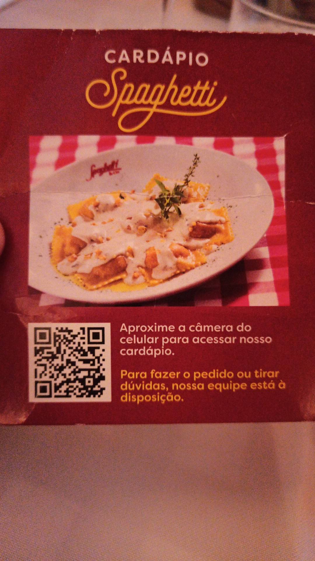 Spaghetti Trattoria - Vitória cardápio