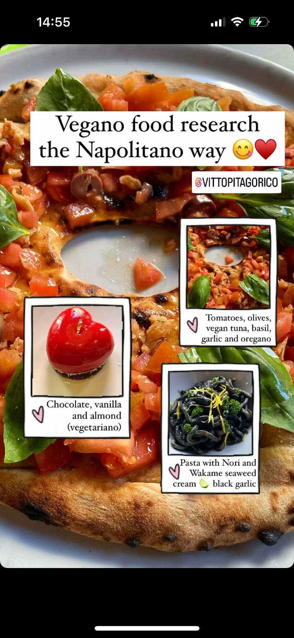 Menu di Ristorante Vitto Pitagorico Napoli (Vegan-Vegetariano-Gluten Free) 
