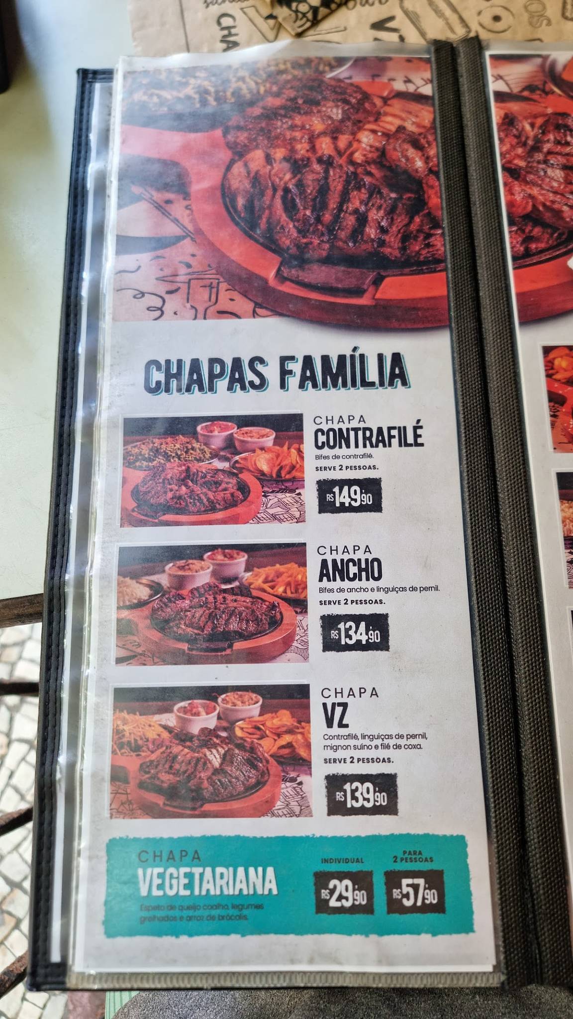 Vizinhando cardápio