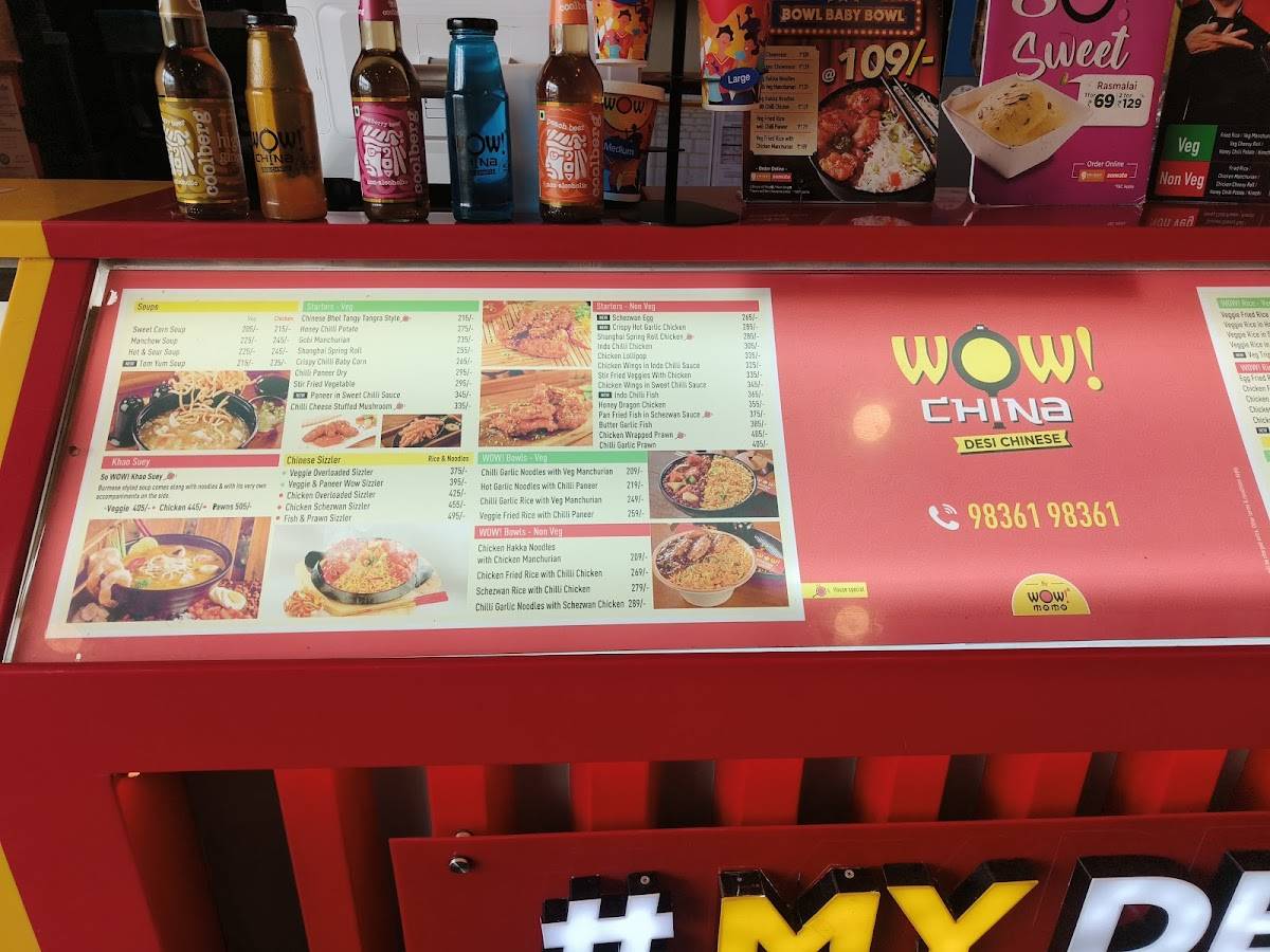 WOW Chicken menu