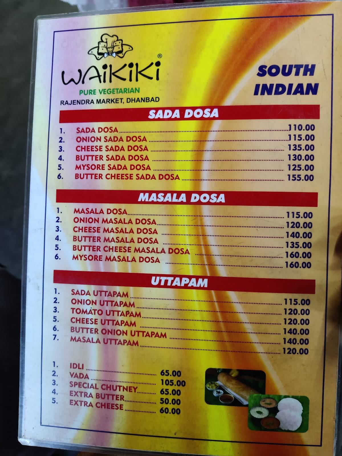 Waikiki menu