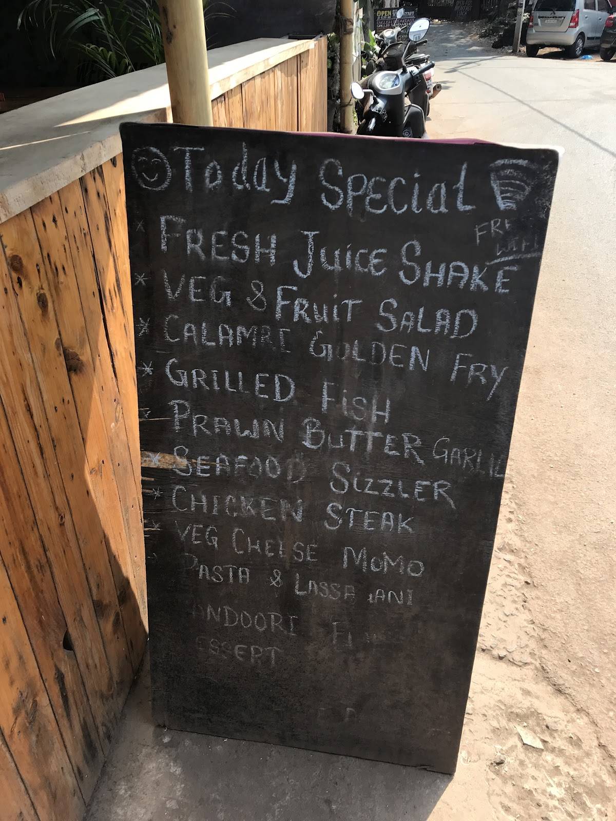 Welcome Restaurant & Juice Bar menu