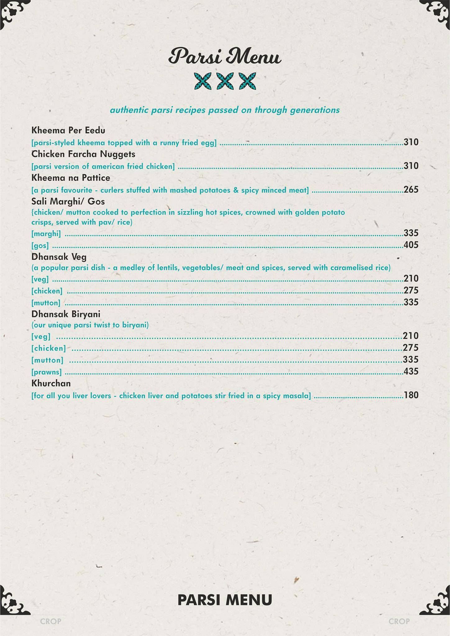 Where Else Diner & Bar menu