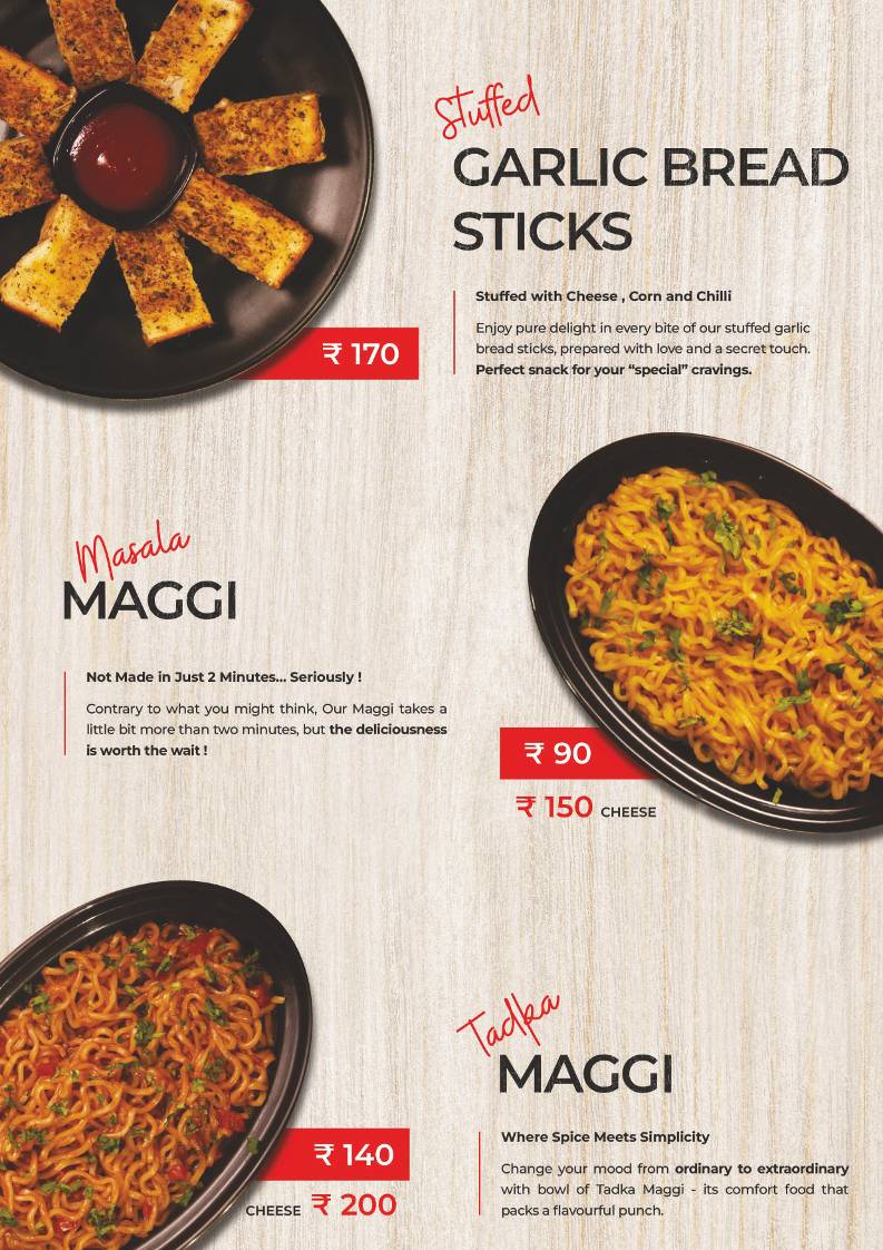 With Us : Your Indian food spot menu
