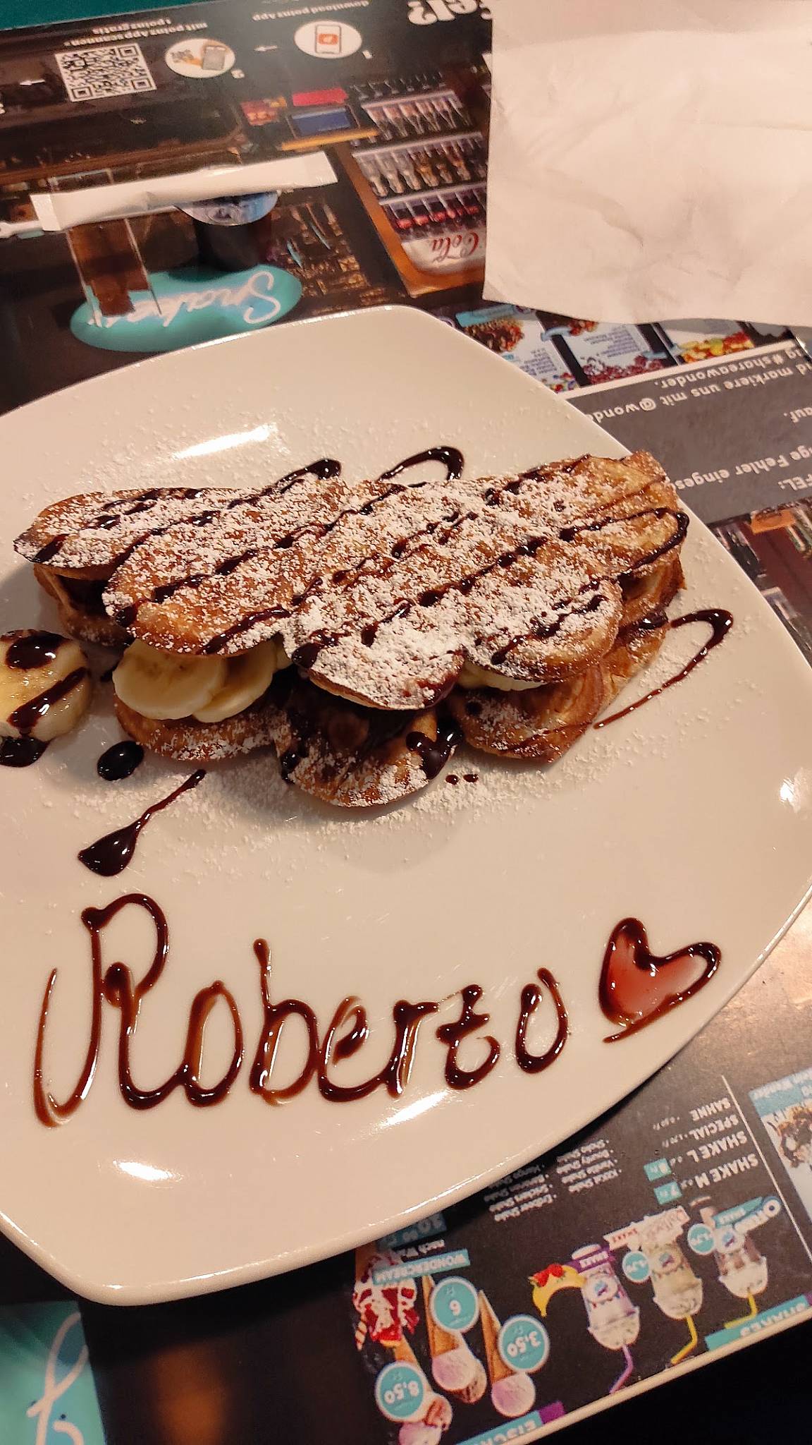 Menu di Wonder Waffel Bern 