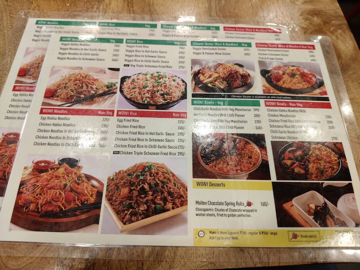 Wow! Momo menu