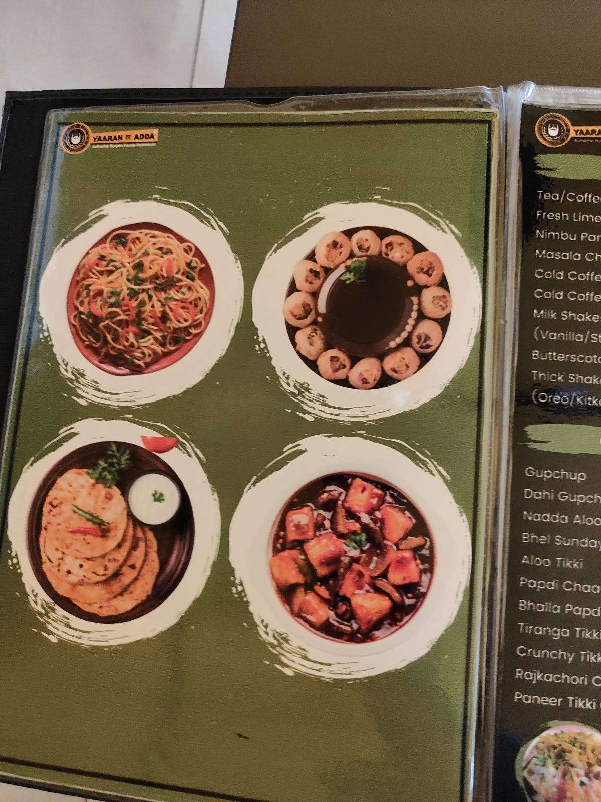 Yaaran Da Adda menu